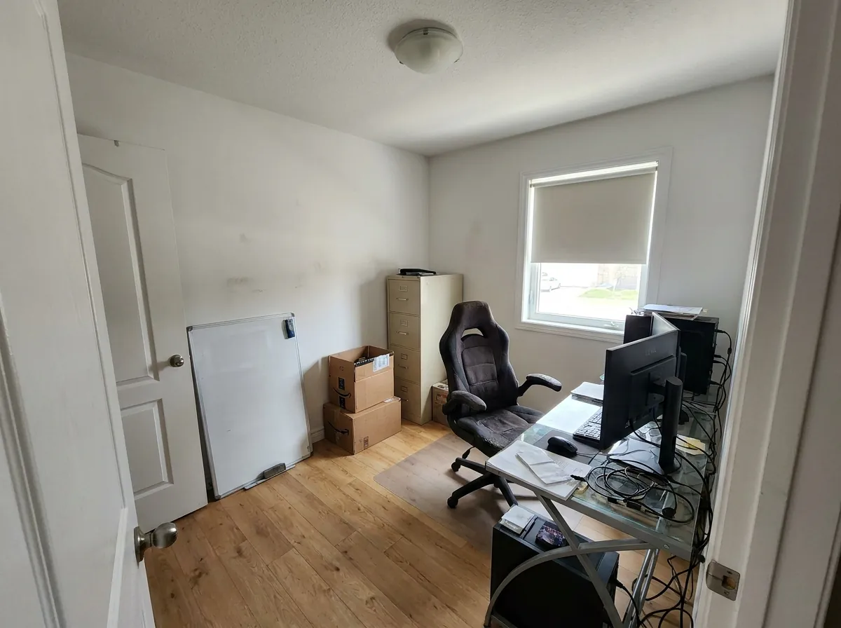Before: the home office as photographed