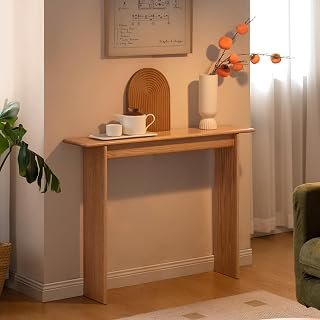 YESWOOD Solid Oak Console Table, 39″